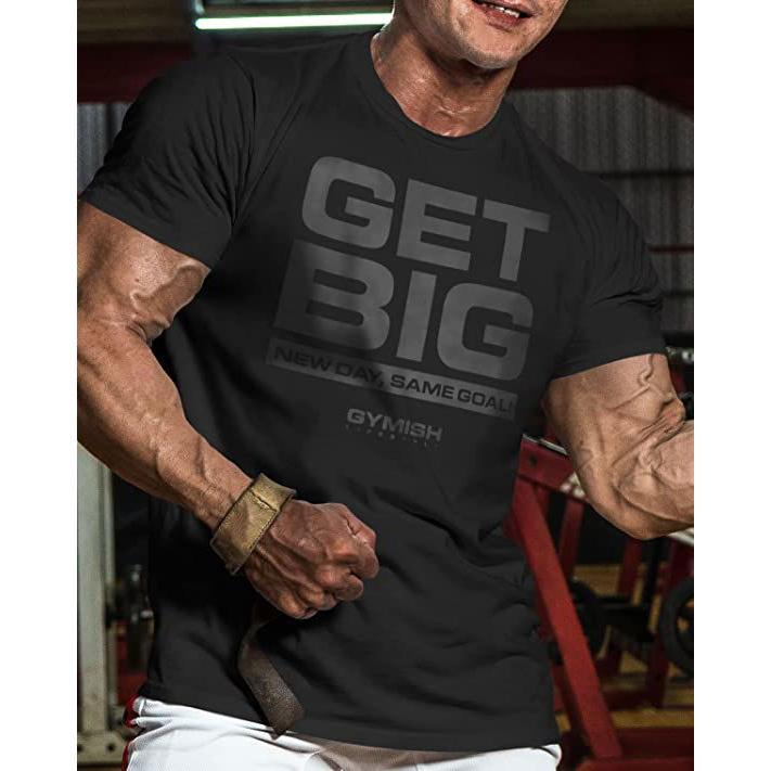 063. Get Big Funny Workout Gym T-Shirt for Men