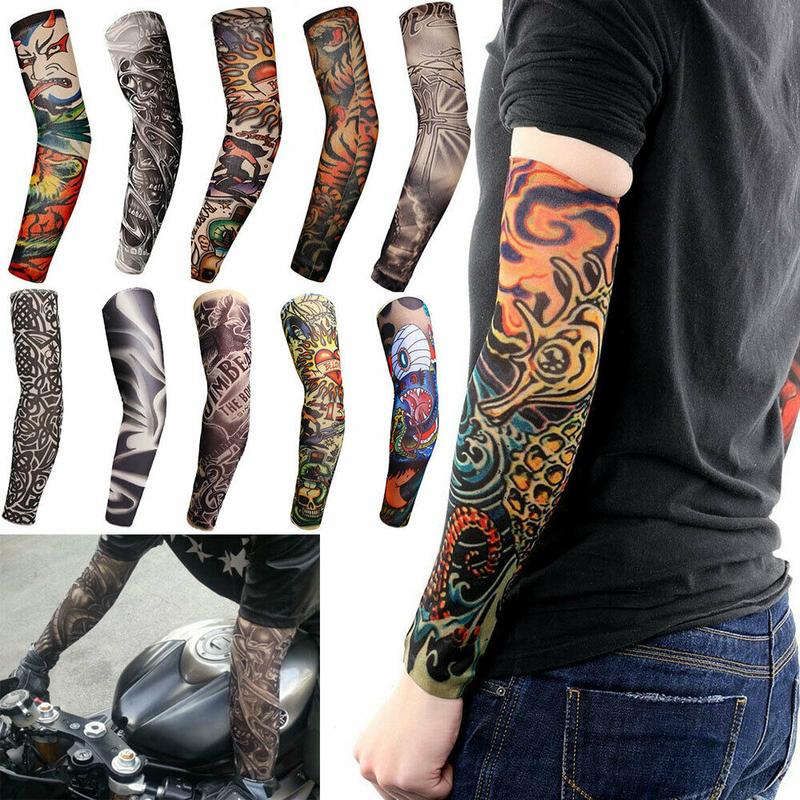 10 PCS of Tattoo Arm Sleeves, Unique Sleeves, Sun Resistant Cooling Sleeves Sports Accessories, UV Protection Cover sport arm