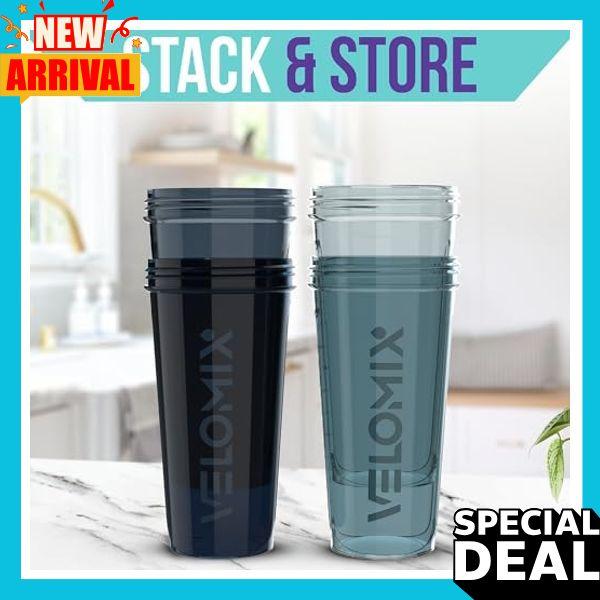 -4 PACK- 28 oz Shaker Cups for Protein Shakes - 4x Wire Whisk | Leak Proof Protein Shaker Bottles for Protein Mixes | Protein Shaker Bottle Pack | Mixer for Protein Shakes