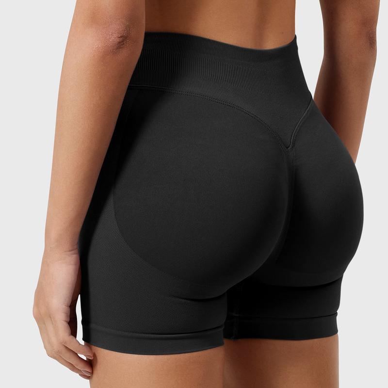 YEOREO Women Workout Gym Impact Shorts Hidden Scrunch Butt Lifting Seamless Shorts training gymnastics athletic shorts biker short