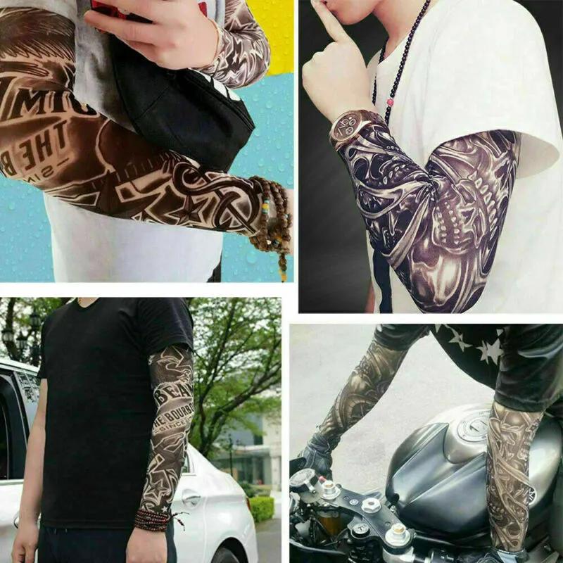 10 PCS of Tattoo Arm Sleeves, Unique Sleeves, Sun Resistant Cooling Sleeves Sports Accessories, UV Protection Cover sport arm