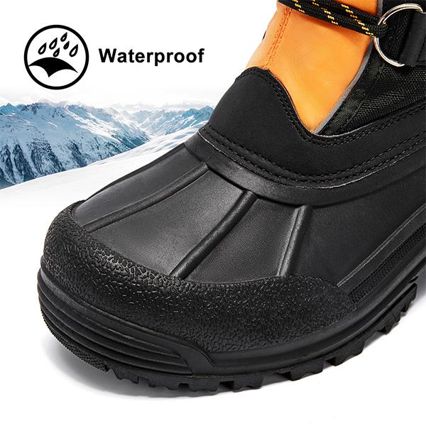 ALEADER Men's Winter Anti-slip Hiking Boots Waterproof Insulated Shell Warm Inner Classic Outdoor Snow Boots