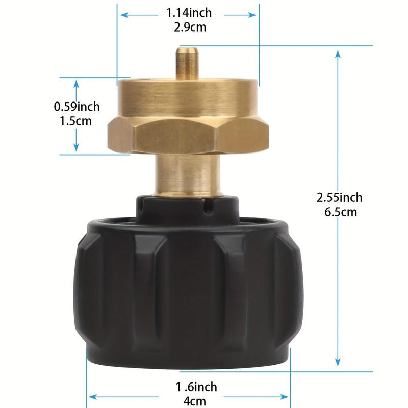 Propane Refill Adapter, 1 Count Easy Fill Propane Refill Adapter, LP Gas Cylinder Tank Coupler, Convenient and Safe Propane Tank Adapter