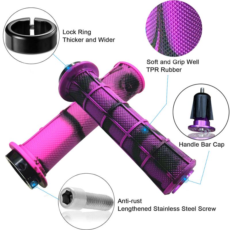 Bike Handlebar Grips Ergonomic Design Bicycle Camo Grip Bicycle Handlebar Modification Made of Soft high-Density Rubber for BMX Mountain MTB Beach Cruiser Scooter Folding Bike