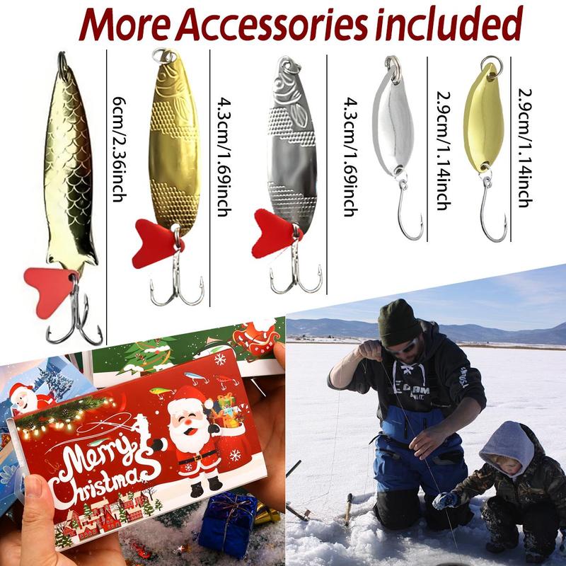 Christmas Artificial Fishing Lure Set, 78pcs box Fishing Lure with Storage Box, Fishing Accessories for Outdoor Fishing, Fishing Supplies, Christmas Gift