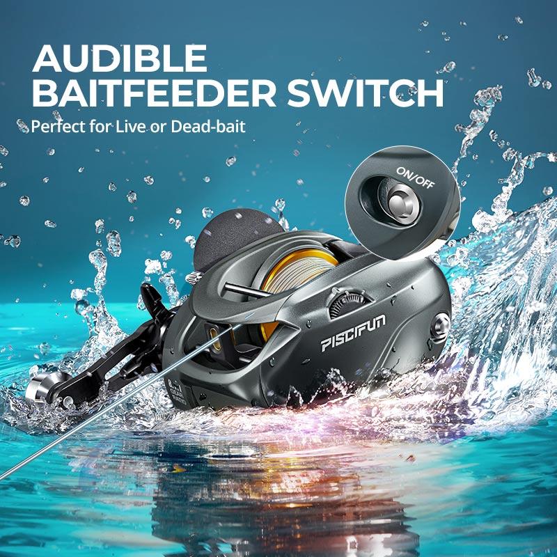 Piscifun® Alijoz 400 Saltwater Freshwater Baitcasting Reel With Bait Clicker