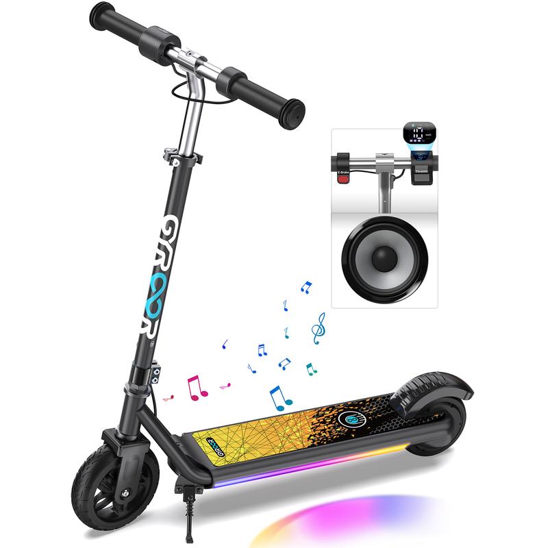 H30 Max Electric Scooter for Kids, LED Dispaly, 150W Powerful Motor, Dual Brake System, Adjustable Height and Speed, Best Presents for Kids