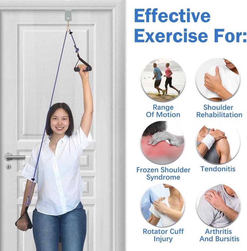 Shoulder Pulley for Physical Therapy, Pulleys for Shoulder Rehab Over Door, Shoulder Pulley Over The Door Physical Therapy