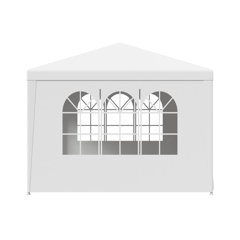 SUPERDEAL 10' x 10' Outdoor Canopy Party Wedding Tent Gazebo Pavilion w 4 Side Walls White