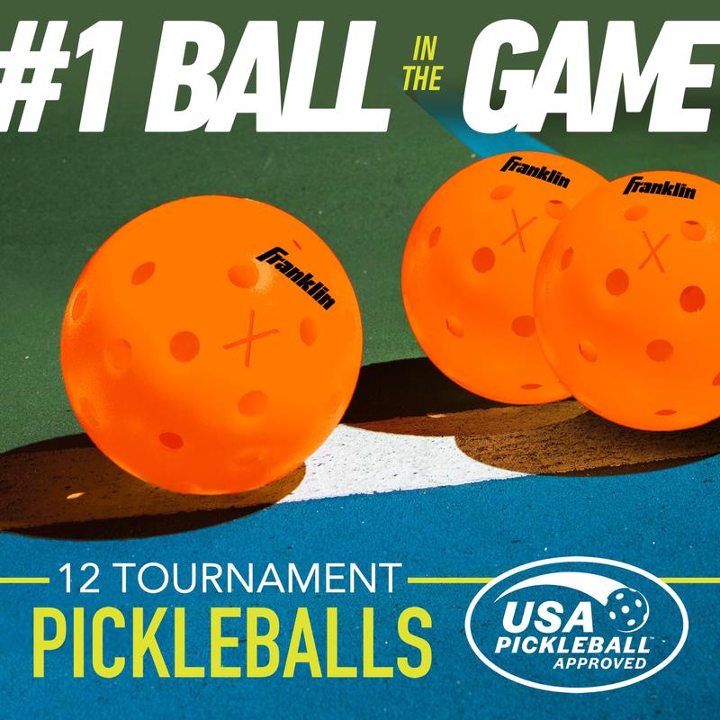 Franklin Sports Outdoor Pickleballs - X-40 Pickleball Balls - USA Pickleball (USAPA) Approved - Official US Open Ball