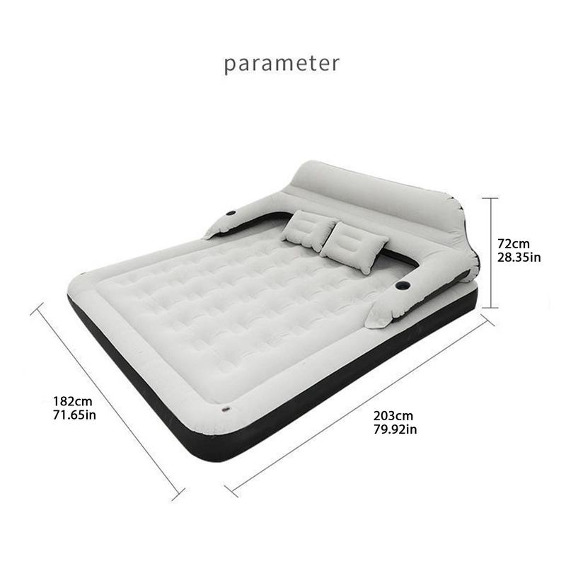 Inflatable Air Mattress with Headboard, 4 Counts set Inflatable Sofa Bed, Air Couch for Camping, Sleeping Gear for Outdoor Camping