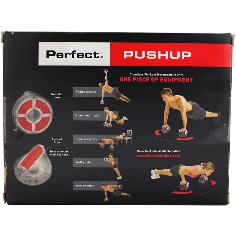 Perfect Fitness Perfect Pushup Rotating Push up Handles – Enhance Your Workout and Engage More Muscles with Ergonomic Design Perfect Fitness