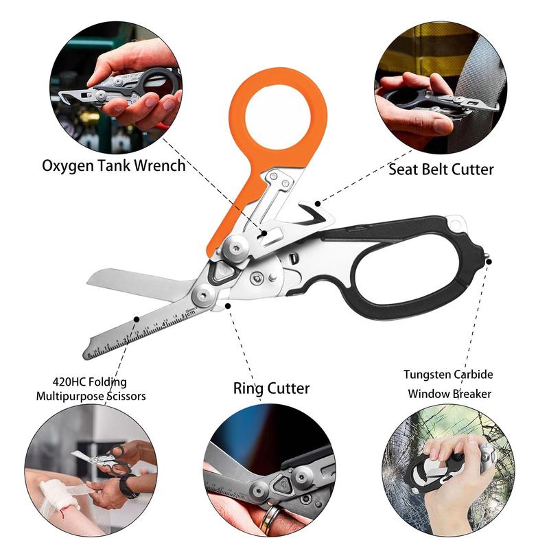 Outdoor Camping Folding Scissors, Multifunctional Tactical Pliers, First Aid Scissors, Scissors Tool