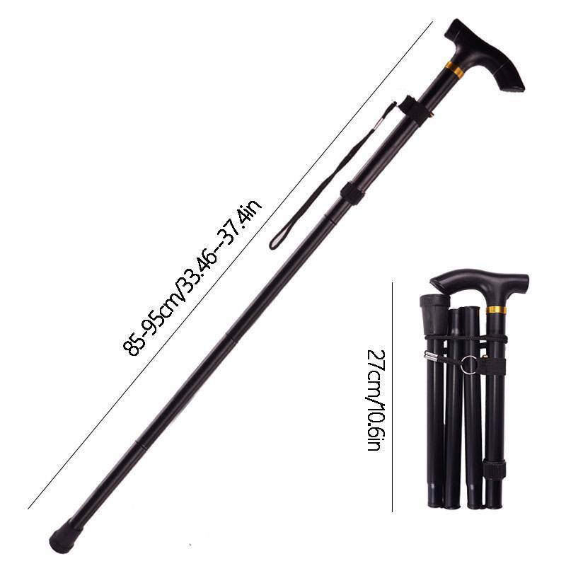 Retractable Hiking Stick, Outdoor Foldable Hiking Stick, Five Sections Telescopic Folding, Travel Climbing Stick, Walking Stick