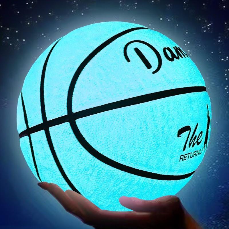 Luminous Basketball, 1 Count PU Soft Leather Outdoor Wear-resistant & Anti Slip Basketball, Basketball Equipment for Indoor Outdoor Use, Christmas Gift