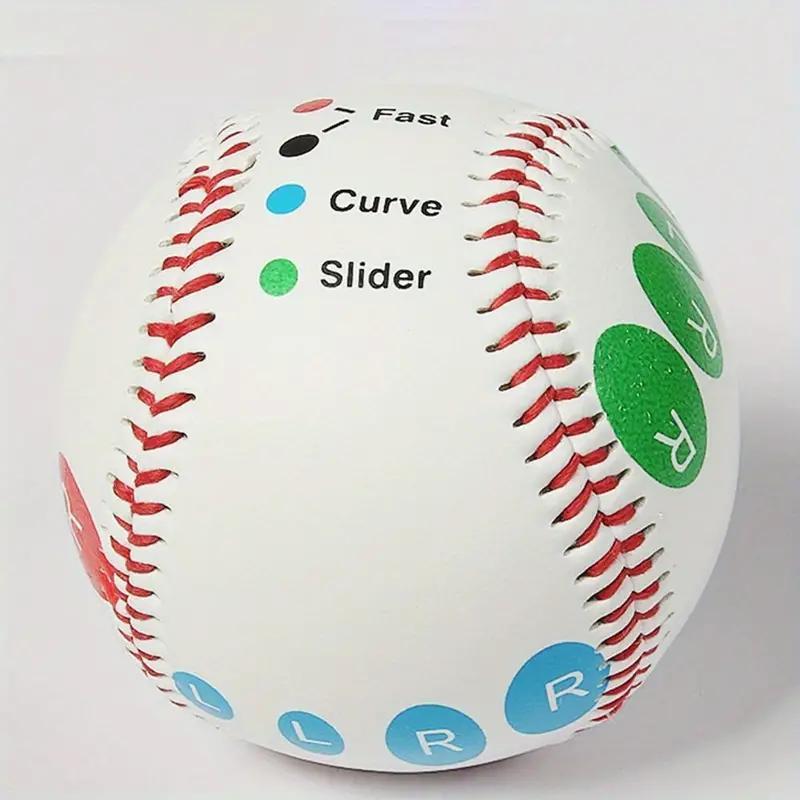 Baseball Training Ball, 1 Count Softball with Finger Placement Mark, Baseball Training Equipment for Beginners, Ball Sports Equipment for Indoor Outdoor Use