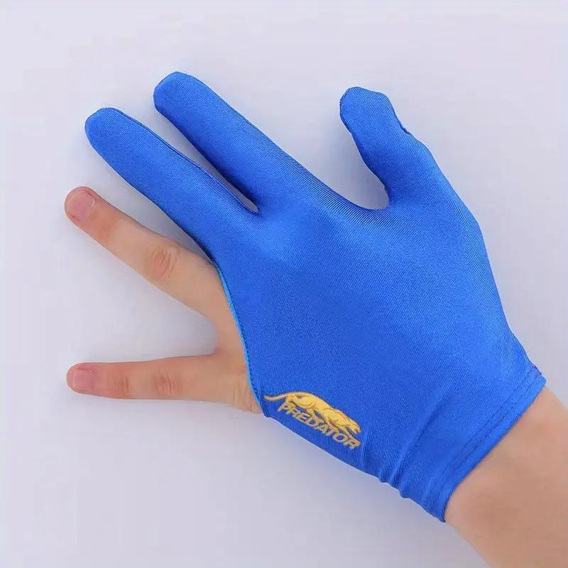 Left Hand Billiard Glove, 1 Count Three Finger Snooker and Pool Shooter Glove, Professional Billiards Accessories for Men & Women