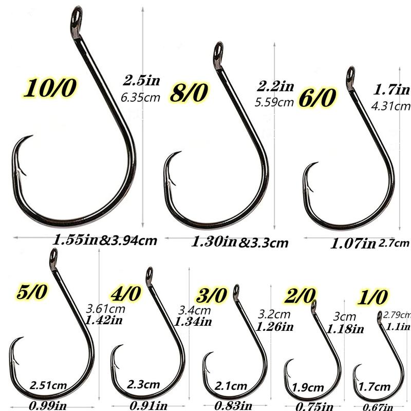 Fishing Hook Set, 130pcs box Mixed Sized Fishing Hook, Stainless Steel Fishing Hook, Outdoor Fishing Accessories for Fishing Enthusiasts