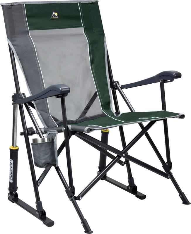 GCI Outdoor RoadTrip Rocker Chair - Camping with Spring Action Rocking Technology