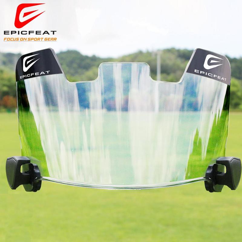 Football Mask Visor, Professional Football Mask, HD Optical UV Protection Anti-glare Anti-blinding Strap Mounting Accessories for Youth and Adults