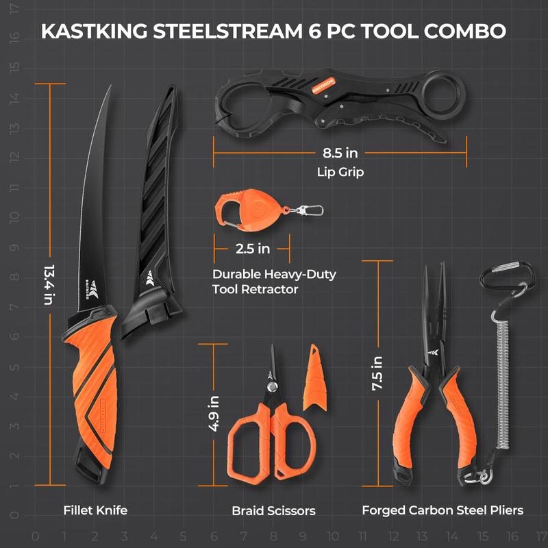 KastKing Fillet Knife and Bait Knife, Razor Sharp G4116 German Stainless-Steel Blade 5