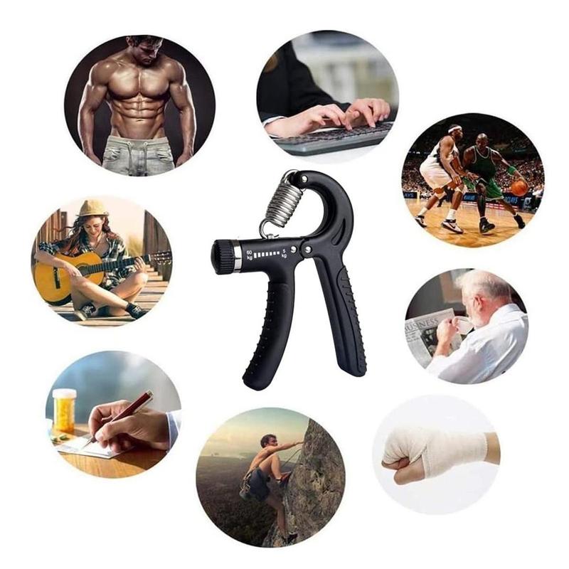 Hand Grip Exerciser Strengthener with Adjustable Resistance 11-132 Lbs (5-60kg), Forearm Strengthener, Hand Exerciser for Muscle Building and Injury Recover