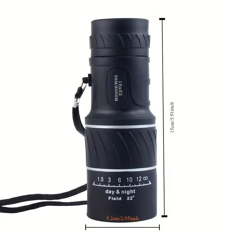 16x Monocular Telescope, HD Magnification Monocular Telescope, Outdoor Telescope for Hiking, Wildlife & Sports