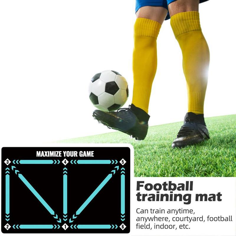 Football Training Mat, Silent Shock Absorption Football Training Tool, Football Training Aid, Sports Equipment for Indoor Outdoor Use, Christmas Gift