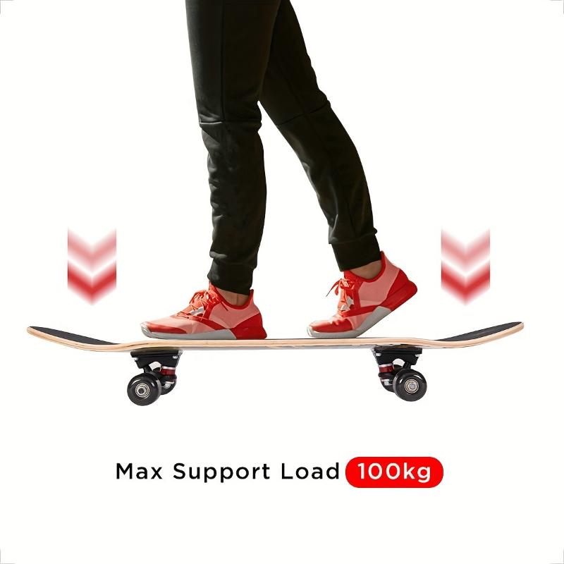 SAN QIAN SHOP Interesting sports  Beginner Skateboard - Vibrant Multi-color Design Skateboard, 31*8 Inches 7ly Maple Beginner Load 220.46LB 7-ply Maple Deck, Safe Non-slip Surface, Concave Feet