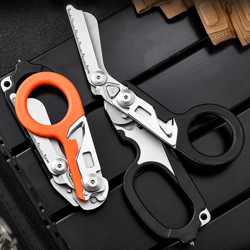 Multi-function Foldable Trauma Shears With Holster,  Response   Outdoor Camping Rescue  Tools