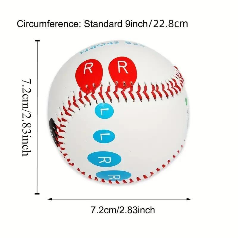 Baseball Training Ball, 1 Count Softball with Finger Placement Mark, Baseball Training Equipment for Beginners, Ball Sports Equipment for Indoor Outdoor Use