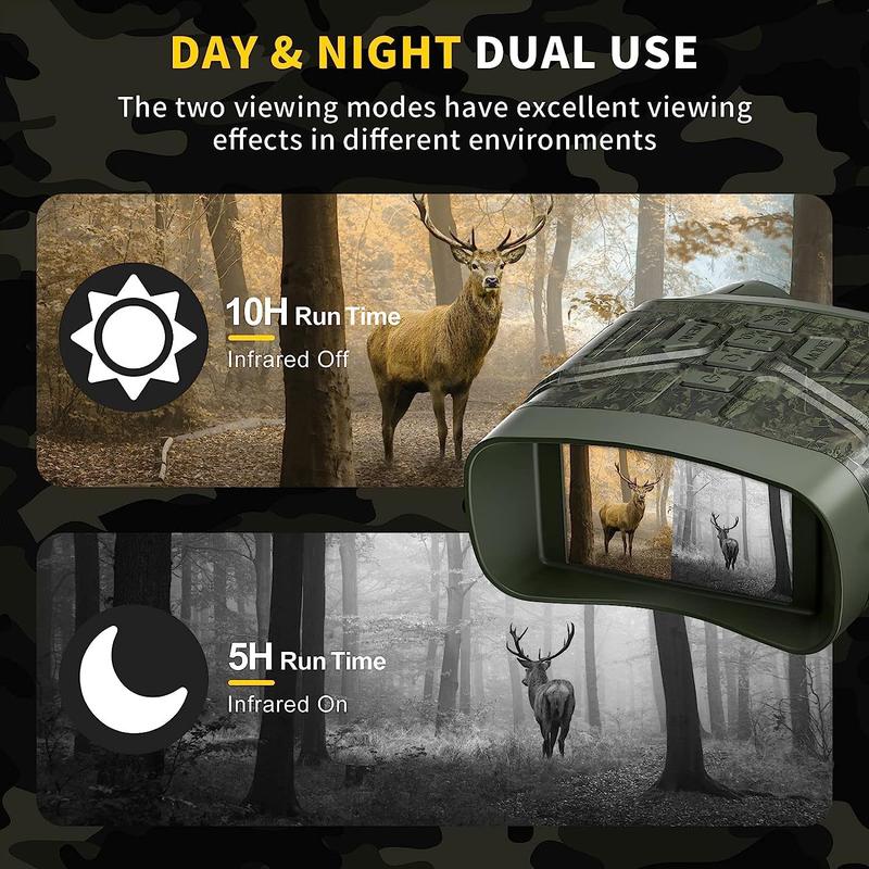 4K Night Vision for Hunting Goggles - Night Vision Binoculars for Adults, 3'' HD Screen Binoculars can Save Photo and Video with 32GB TF Card for Surveillance Tactical Gear