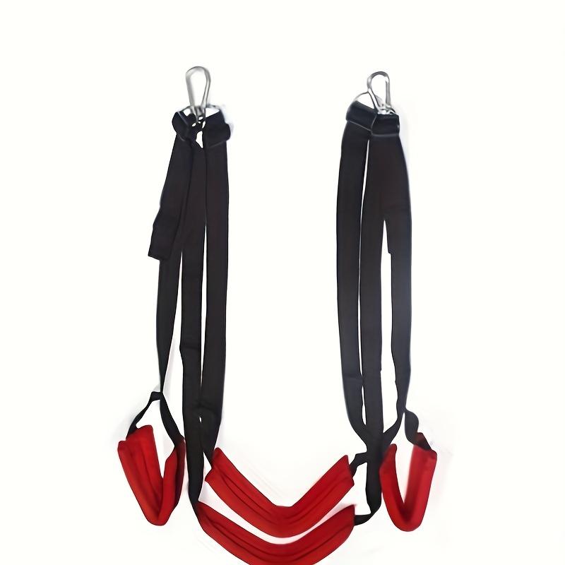 A Set of Yoga Straps, with 4 5 Straps, Adjustable Fitness Pilates Swing