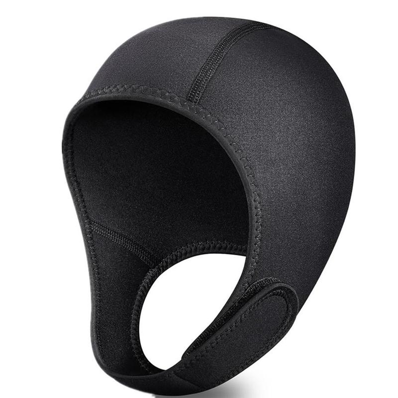 2.5mm Neoprene Diving Hood, Warm Diving Headgear with Chin Strap for Men and Women, Professional Diving Equipment for Swimming, Kayaking, Surfing