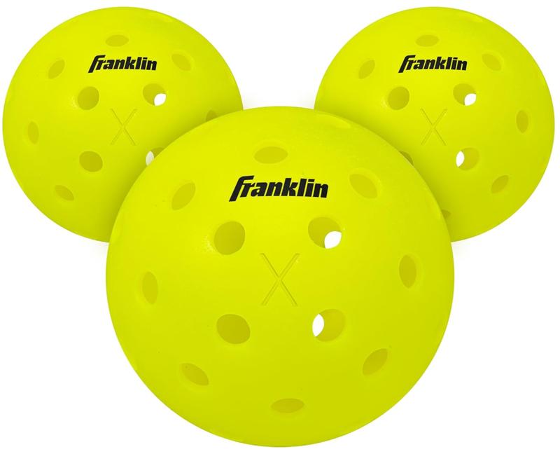 Outdoor Pickleballs - X-40 Pickleball Balls - USA Pickleball (USAPA) Approved - Official US Open Ball - 3 Count