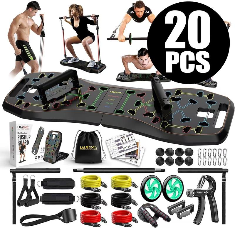 LALAHIGH Portable Home Gym System：Five Versions of Push-up Board Sets