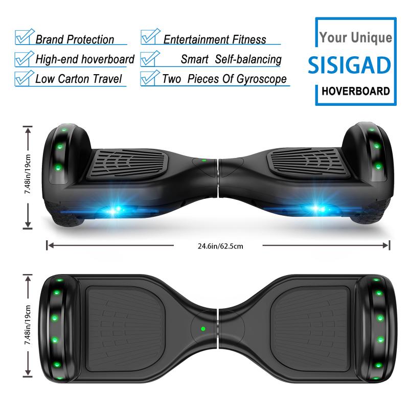 SISIGAD Wireless Hoverboard, 6.5