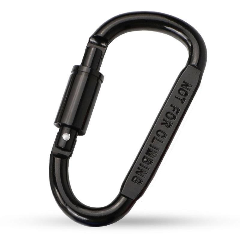 D Shaped Carabiner, Aluminum Alloy Carabiner Clip, Multifunctional Carabiner for Outdoor Climbing Hiking Camping, Leisure & Outdoor Recreation Equipment, Carabiner for  School Backpacks,  Camping Accessories  Camping Gadgets 2024