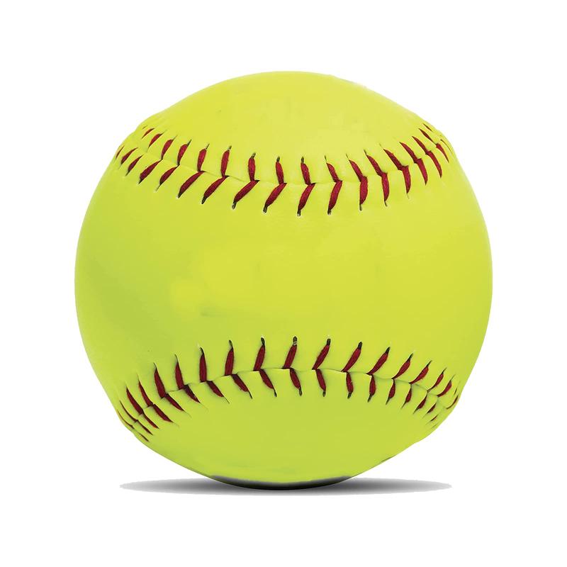 Softball Blank Ball PU Surface Cork Core Fit Bat Heavy Slow Pitch Softball Sports Teenagers Boys and Girls Practice Training