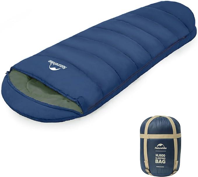 Naturehike 0 Degree Mummy Sleeping Bag for Adults, Lightweight Cold Weather Sleeping Bag with Hollow Cotton for Backpacking, Camping, Hiking&Travel