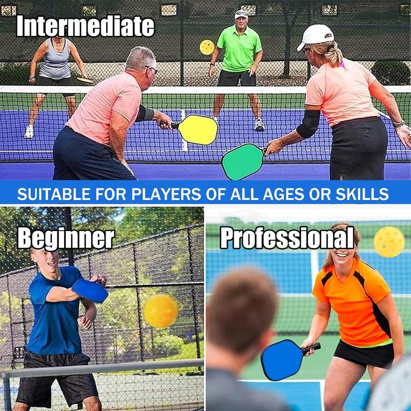 Pickleball Balls, 6 Pack 40 Holes Outdoor Pickleballs, High Elasticity & Durable Pickle Balls for All Style Pickleball Paddles