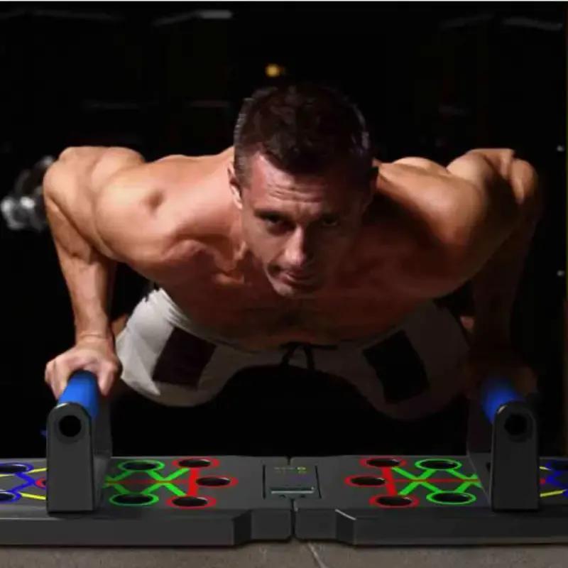 1pc Multifunctional Push Up Board Trainer - Strengthens Chest Muscles, Improves Posture, and Boosts Overall Fitness - Home and Gym Workout Essential