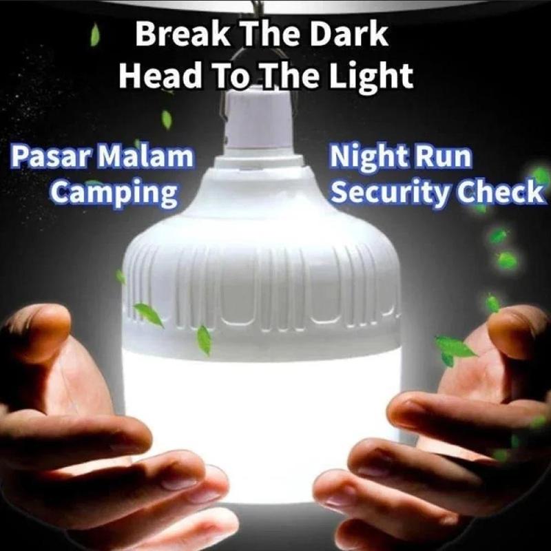 Portable Rainproof LED Bulb, 1 Count USB Rechargeable Emergency LED Light with 3 Lighting Modes, Suitable for Camping Picnic, Night Fishing & Patio Barbecue Party