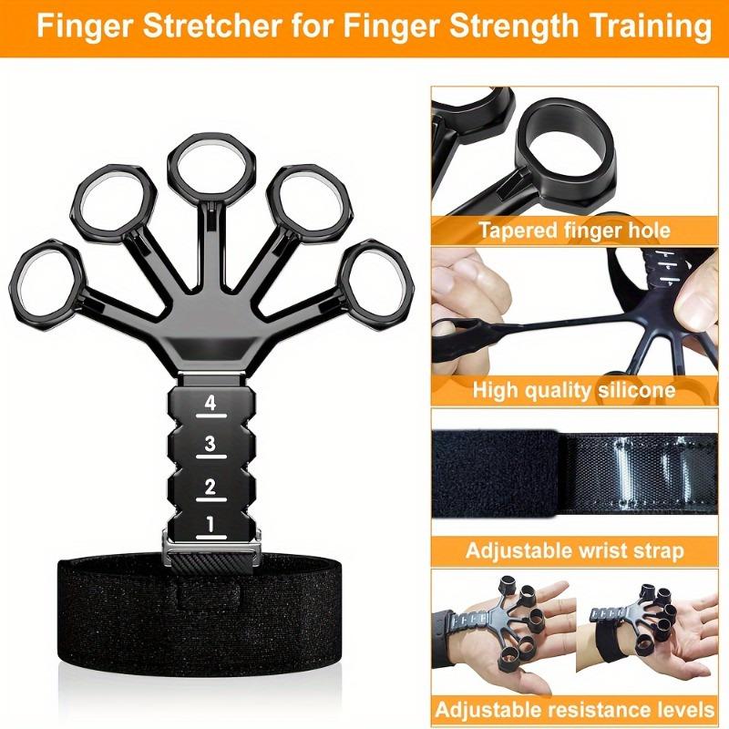 Hand grip trainer with hand grip strengthener, finger exerciser, hand extension exerciser and forearm exercise ring for muscle building and injury recovery of athletes