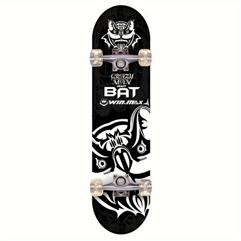 SAN QIAN SHOP Interesting sports  Beginner Skateboard - Vibrant Multi-color Design Skateboard, 31*8 Inches 7ly Maple Beginner Load 220.46LB 7-ply Maple Deck, Safe Non-slip Surface, Concave Feet