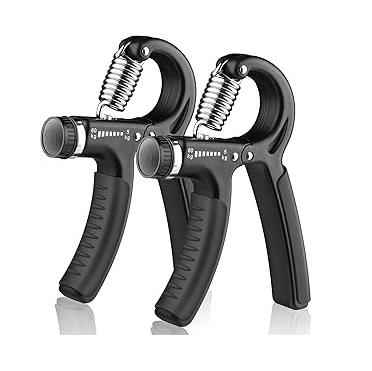 2\1 Pack Grip Strength Trainer,Hand Grip Strengthener Exercise Kit with 5 Pieces, Adjustable Resistance 22-132Lbs (10-60kg),Athletes Forearm trainer