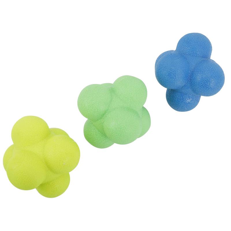 6 PCS Reaction Balls Rubber Reaction Bounce Balls for Hand-Eye Coordination, Agility & Speed Reflex Training Green,Orange,Red