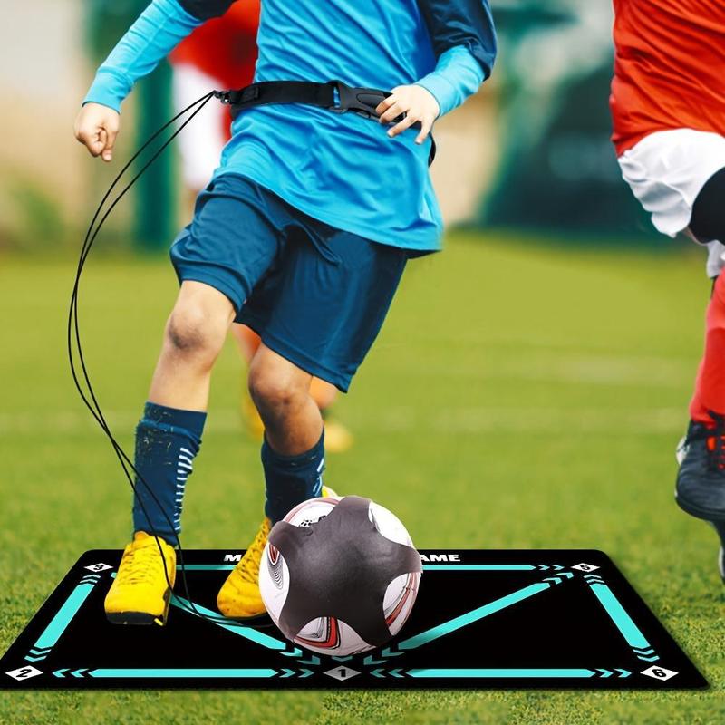 Football Training Mat, Silent Shock Absorption Football Training Tool, Football Training Aid, Sports Equipment for Indoor Outdoor Use, Christmas Gift