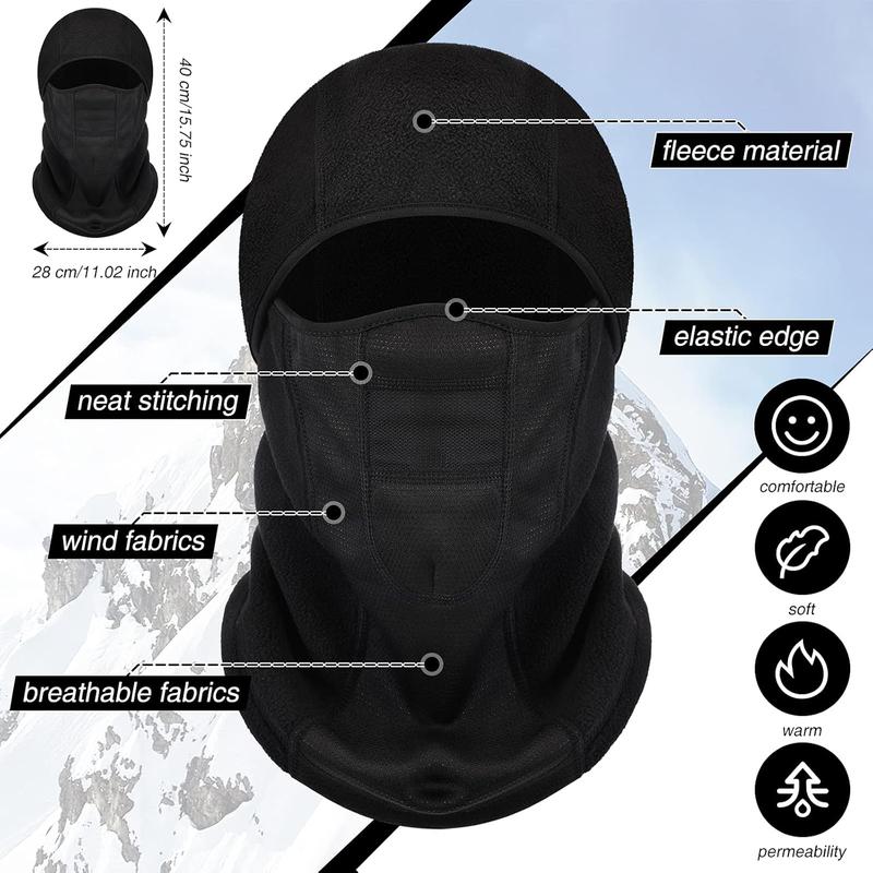 Winter Balaclava Face Mask Ski Gloves Set Breathable Full Face Mask Touchscreen Waterproof Gloves for Men Women Riding