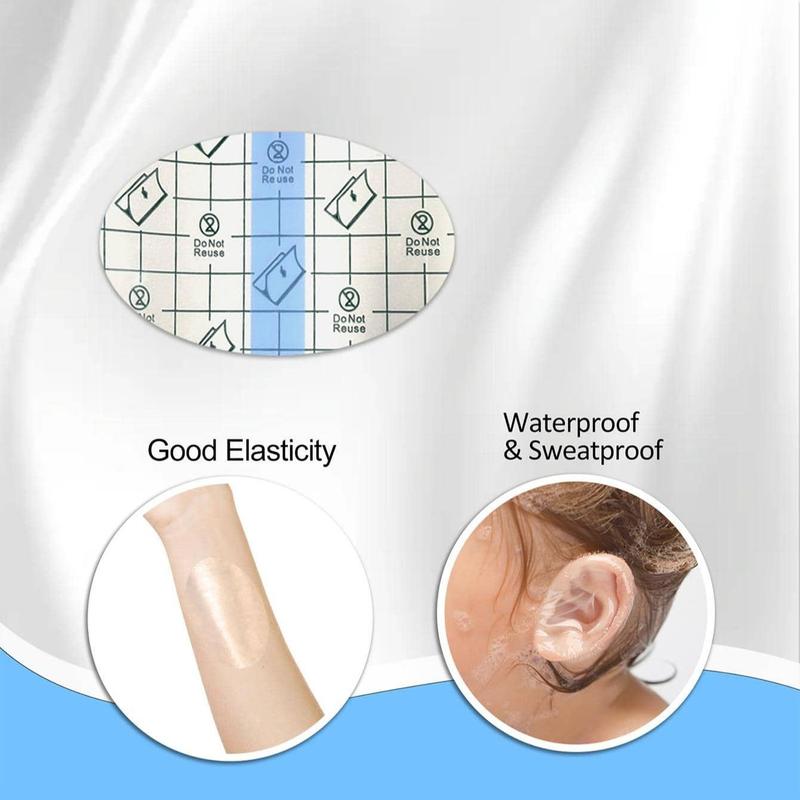 Waterproof Ear Protective Sticker, Waterproof Ear Sticker, Waterproof Clear Tape for Shower Swimming, Adhesive Tape for Ear